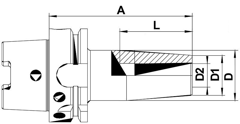 HSK-A 63 - Schrumpffutter 4,5° - DIN 69893