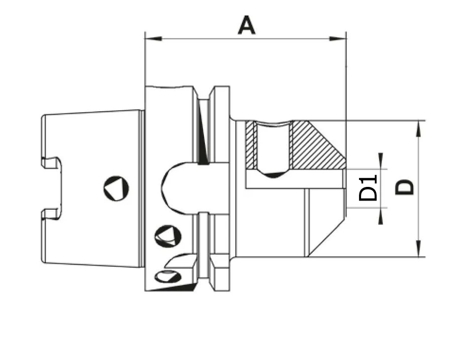 HSK-A 63 - Flächenspannfutter WELDON