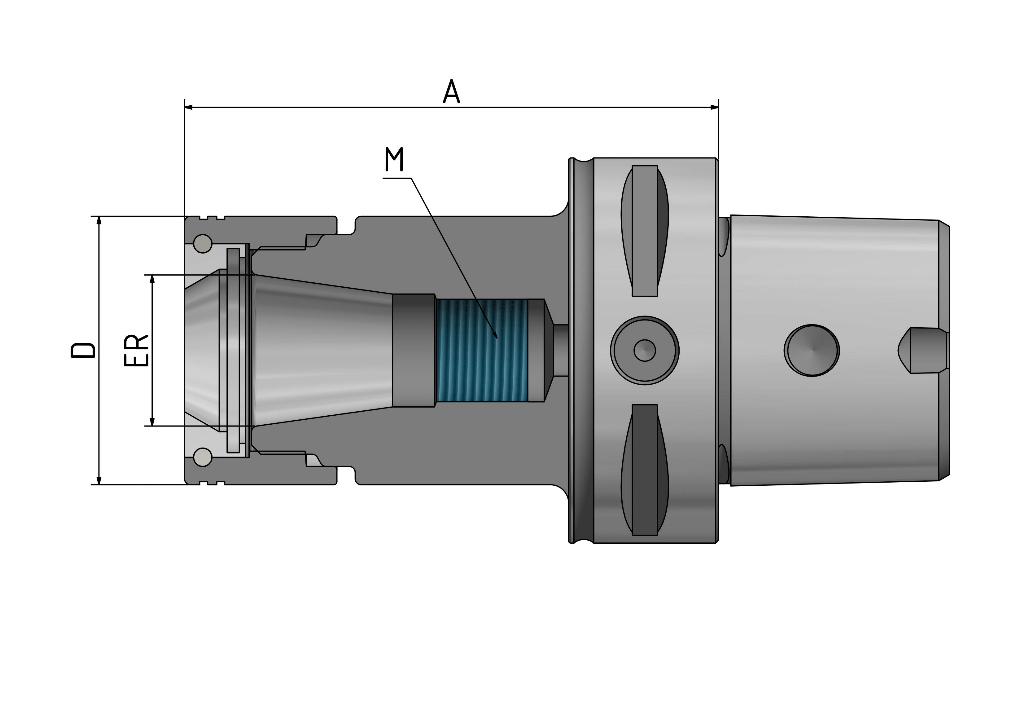 C6 - HPC-Präzisions-ER-Spannzangenfutter HAWK EYE®