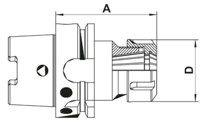 HSK-A 63 - ER - Spannzangenfutter DIN 69893