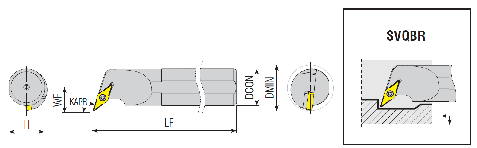 Bohrstangen SVQBR / SVQBL