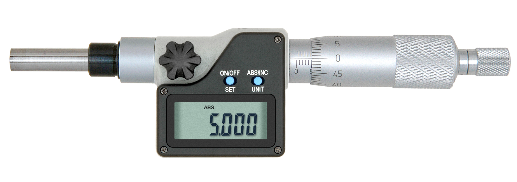 Digital-Einbau-Messschraube DIN 863 - 25 mm - mit Aufnahme Ø5 mm