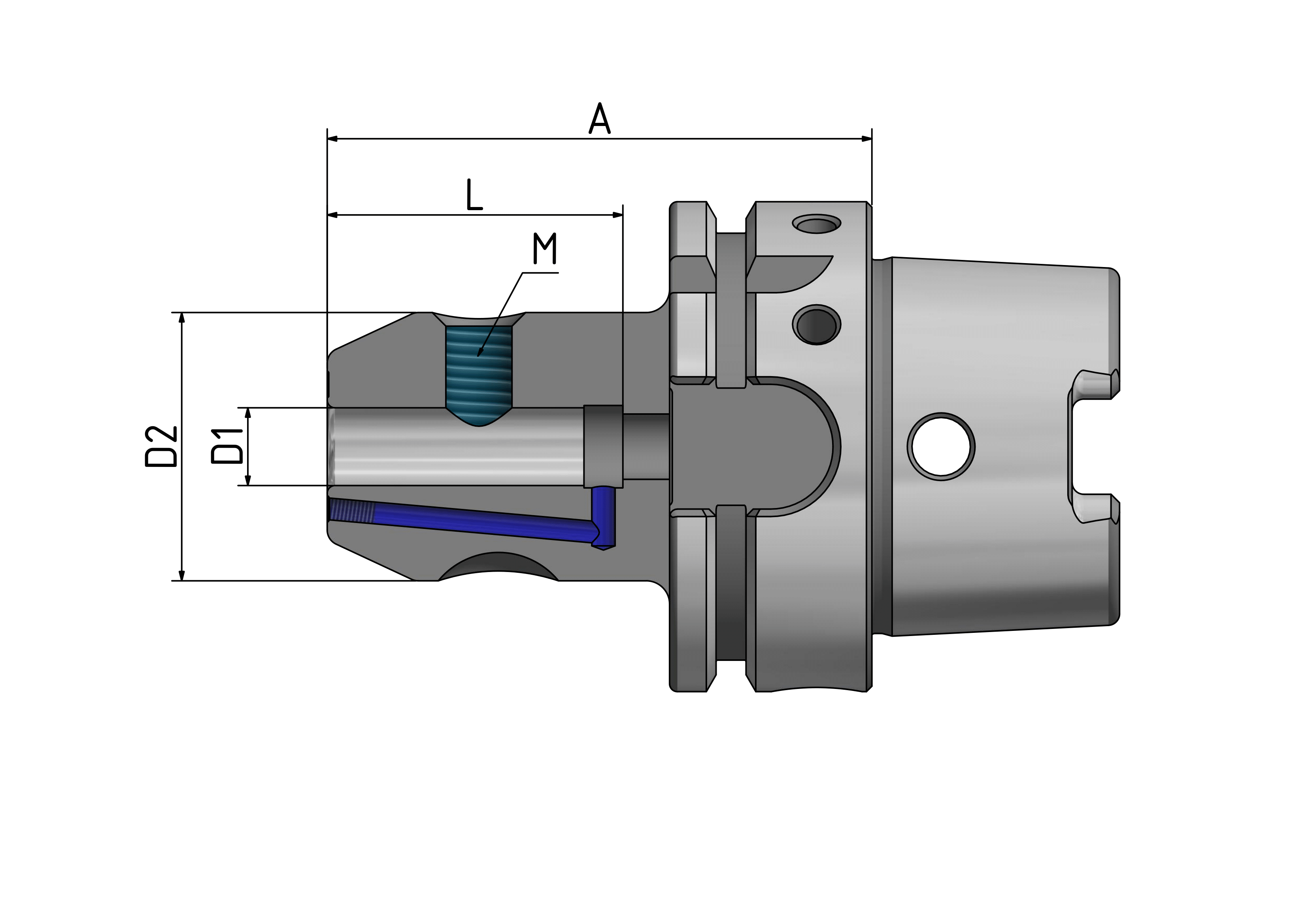 HSK63 - Weldon-Aufnahmen "Cool Tool"