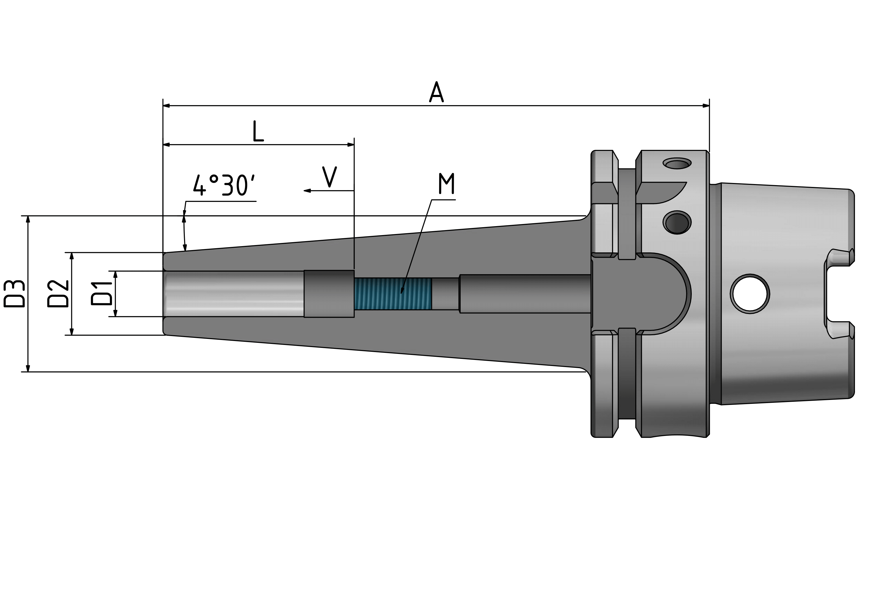 Schrumpffutter 4,5° - Schlank