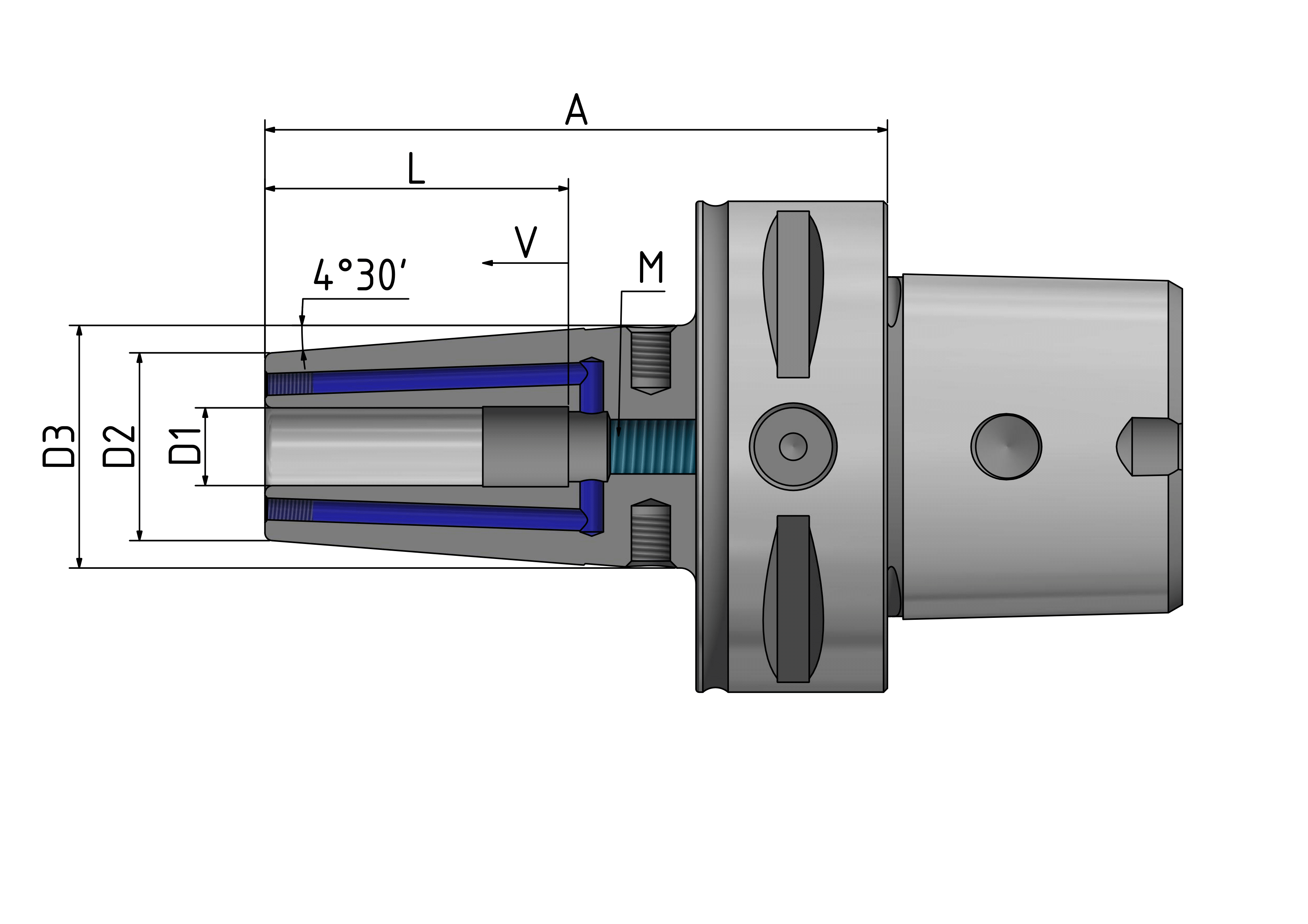 C6 - Schrumpffutter 4,5° "Cool Tool"